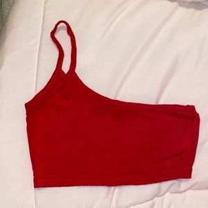 Pretty Little Thing Red Cropped Top